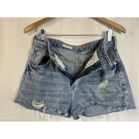 Pilcro Womens 28 Waist Cutoff Shorts Denim jean Faded - Picture 4 of 9